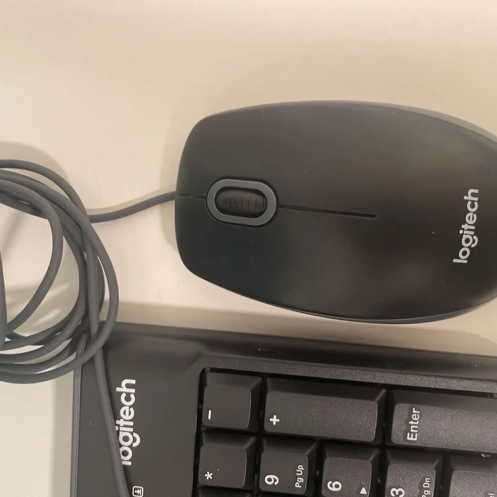 Logitech MK120 Wired Keyboard and Mouse Combo for Windows